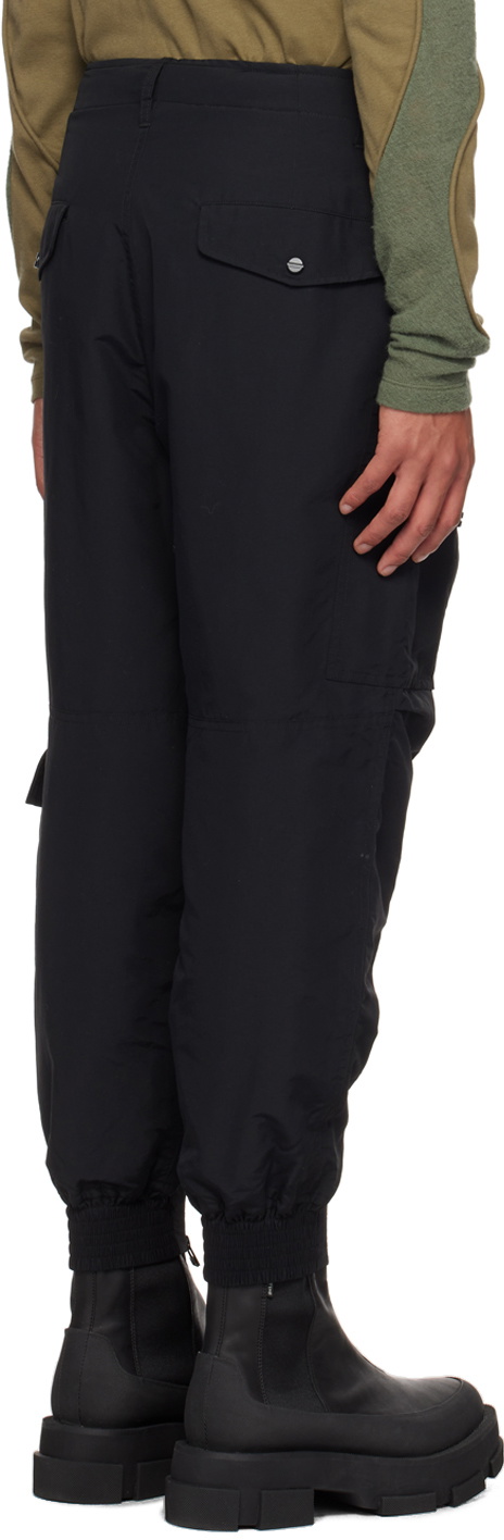 meanswhile Black Padding Cargo Pants