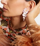 Jennifer Behr Mariam embellished floral drop earrings