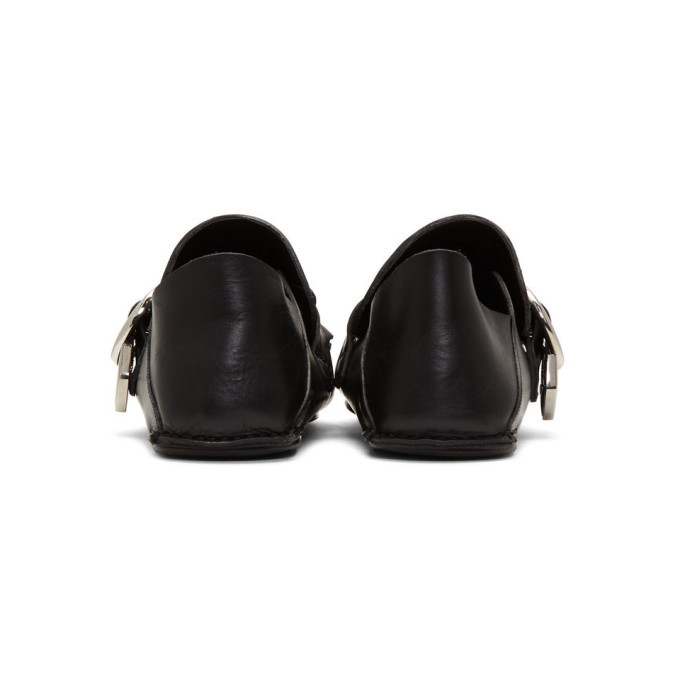 Loewe Black Pointy Moccasins Loewe