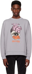 Undercoverism Gray Heart Sweatshirt