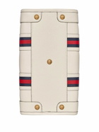 GUCCI - Web Motif Leather Top Handle Bag