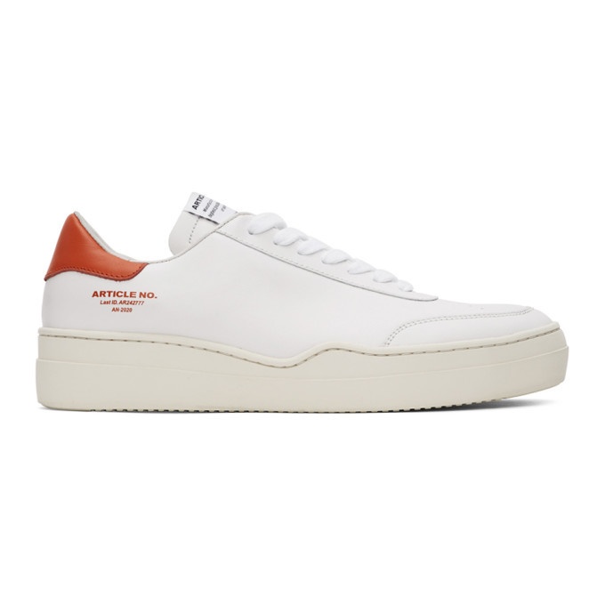 Photo: Article No. White and Orange 0517-1101 Sneakers