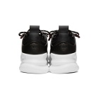 Versace Black and White Chain Reaction Sneakers