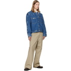 Polo Ralph Lauren Navy Corduroy-Collar Denim Trucker Jacket