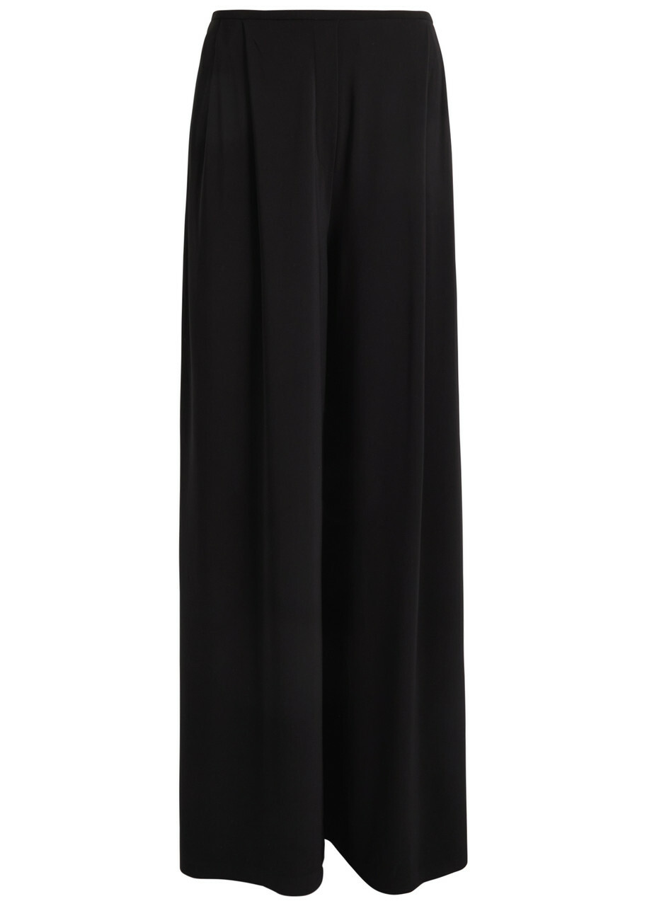 Norma Kamali Mens Pleat Stretch-jersey Trousers Black