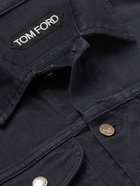 TOM FORD - Slim-Fit Cotton-Blend Twill Jacket - Blue