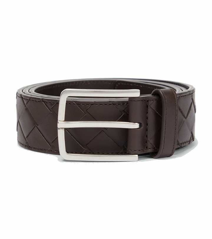 Photo: Bottega Veneta - Intreccio leather belt