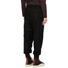Y-3 Black Classic Wool Flannel Cargo Pants