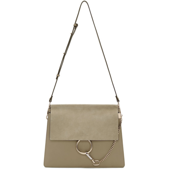 Chloe Grey Medium Faye Shoulder Bag Chloe