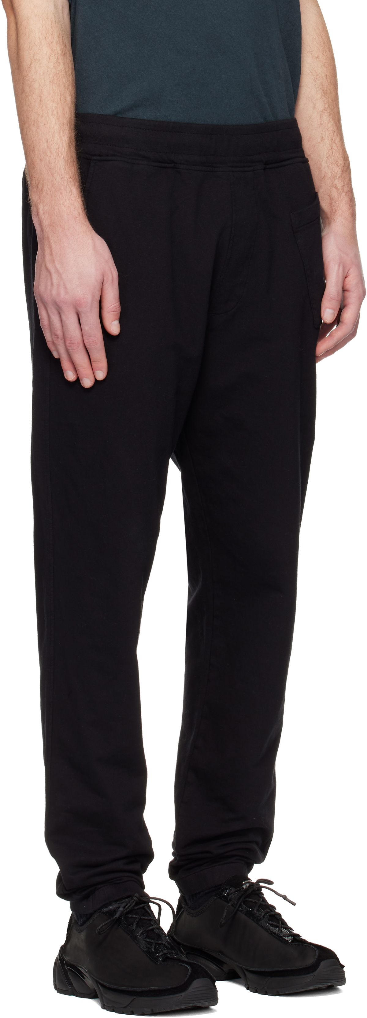 C.P. Company Black Light Fleece Lens Sweatpants