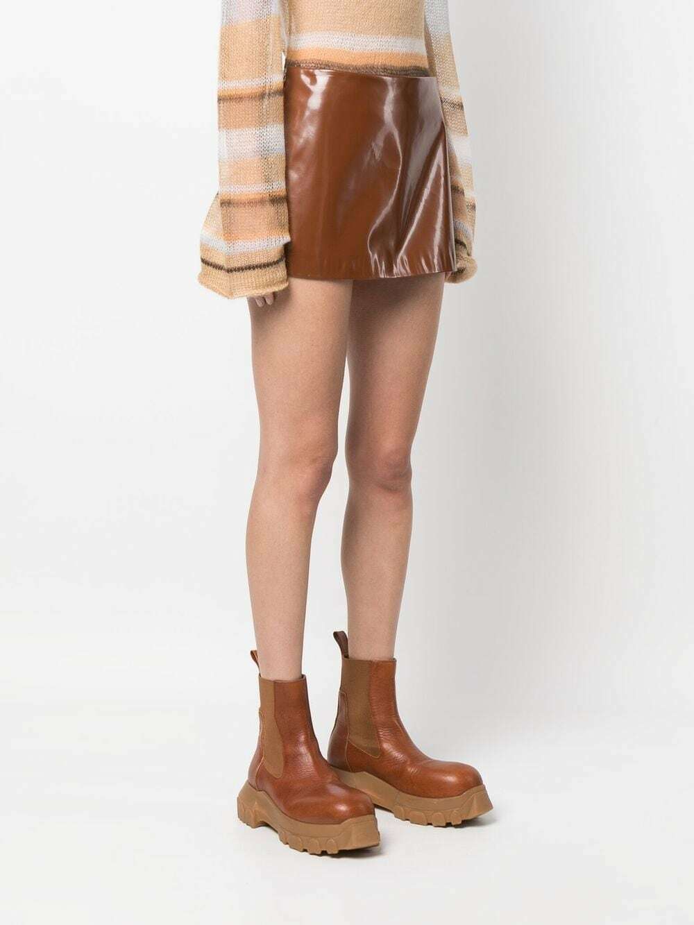 ACNE STUDIOS - Faux Leather Mini Skirt Acne Studios