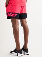 Nike Training - Sport Clash Logo-Print Dri-FIT Shorts - Red