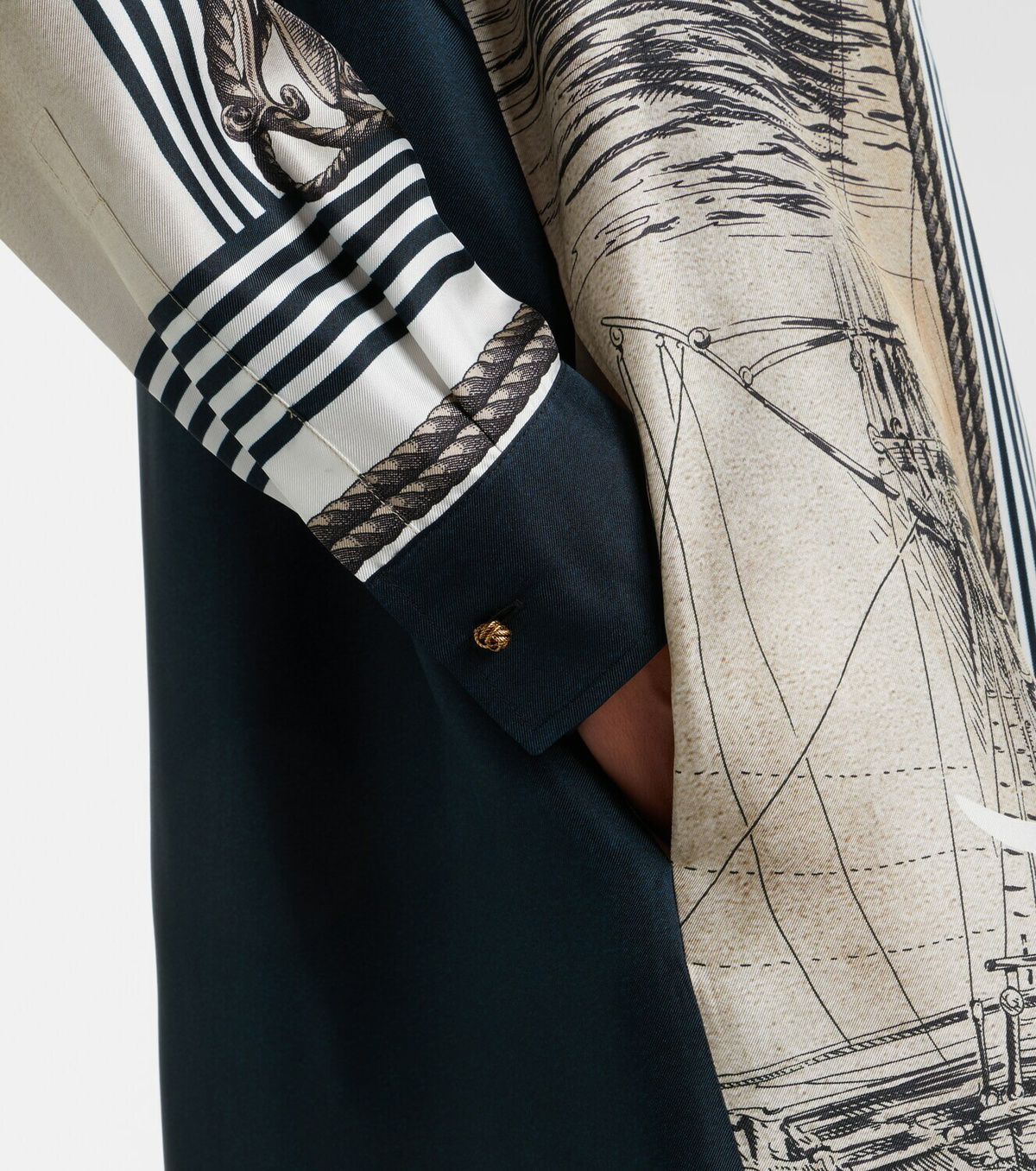 Max Mara Printed silk twill shirt dress