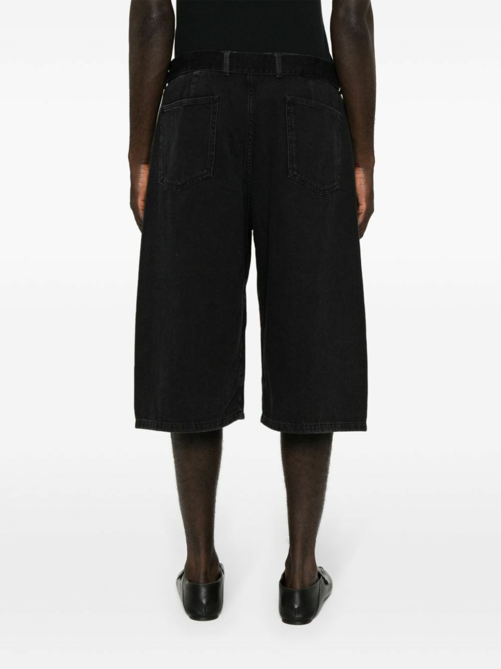 LEMAIRE Black Twisted Denim Shorts Lemaire