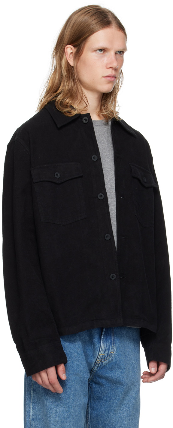 ジャケット・アウター our legacy Evening Coach Jacket Our Legacy - Evening Coach Jacket Black Brushed Cotton