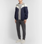 Brunello Cucinelli - Reversible Panelled Shell Hooded Jacket - Blue