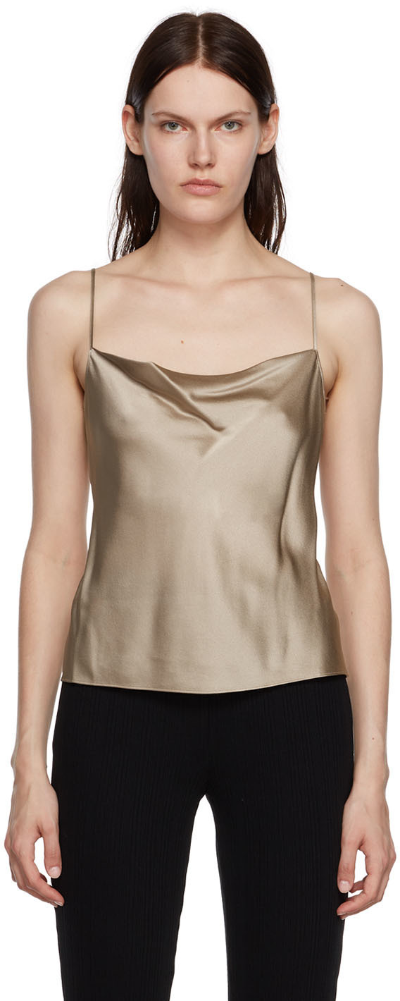 Vince Beige Draped Camisole Vince