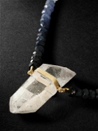 JIA JIA - 14-Karat Gold, Quartz and Sapphire Necklace