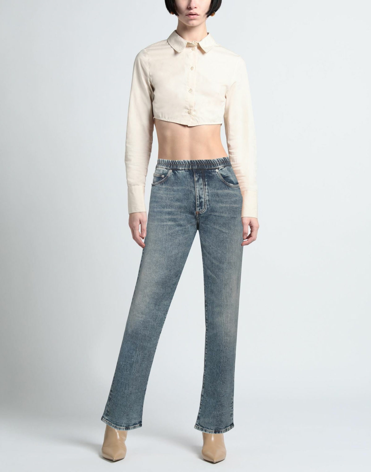 Heron Preston Womens Jeans in Blue