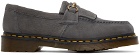 Dr. Martens Gray Adrian Snaffle Loafers