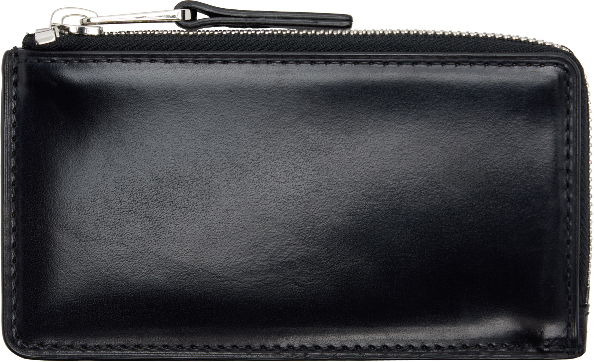 LEMAIRE Black Patina Zip Coin Card Holder