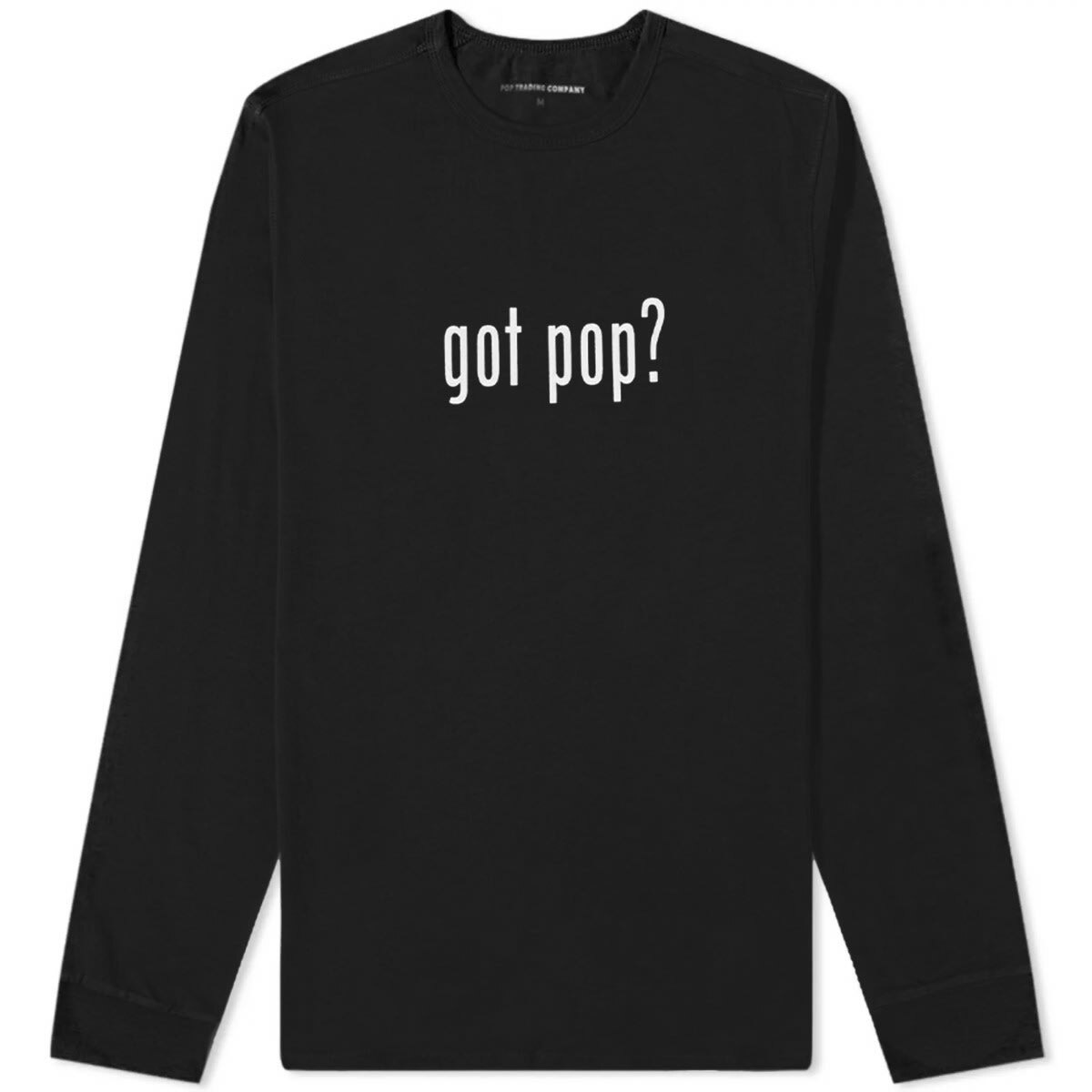 Photo: Pop Trading Company Men's Long Sleeve Got POP T-Shirt in Black