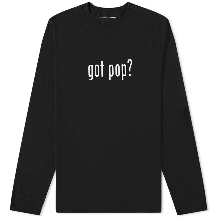 Photo: Pop Trading Company Men's Long Sleeve Got POP T-Shirt in Black