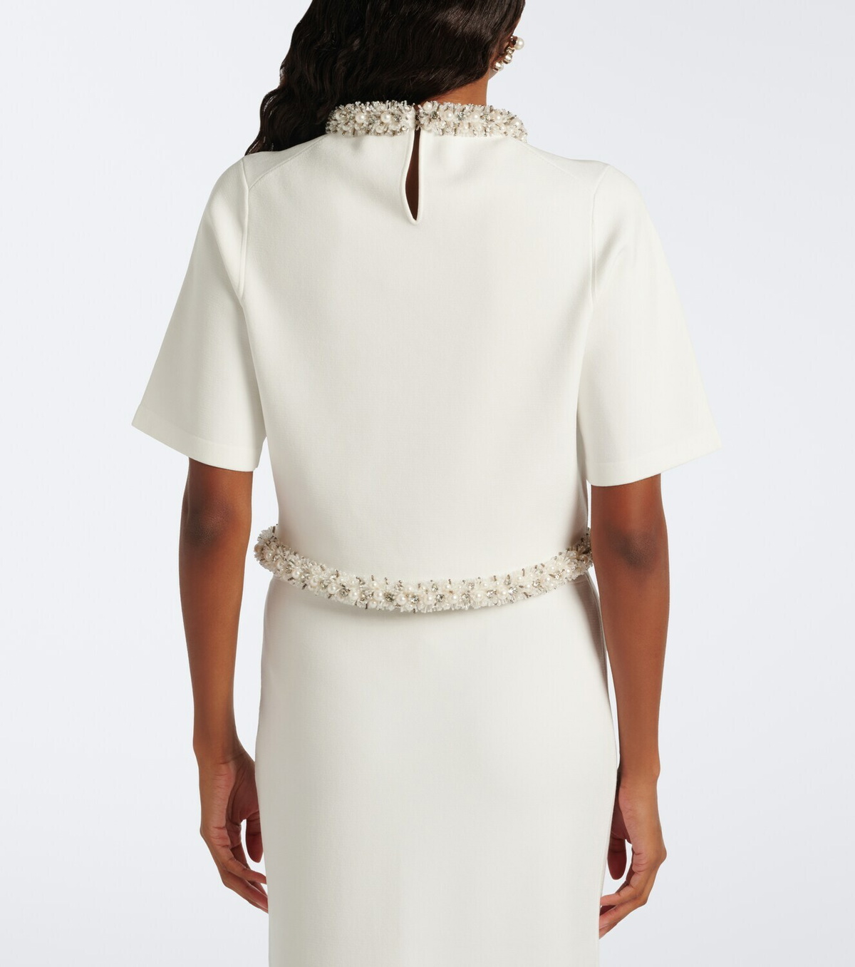 Simkhai Ozelle embellished crop top