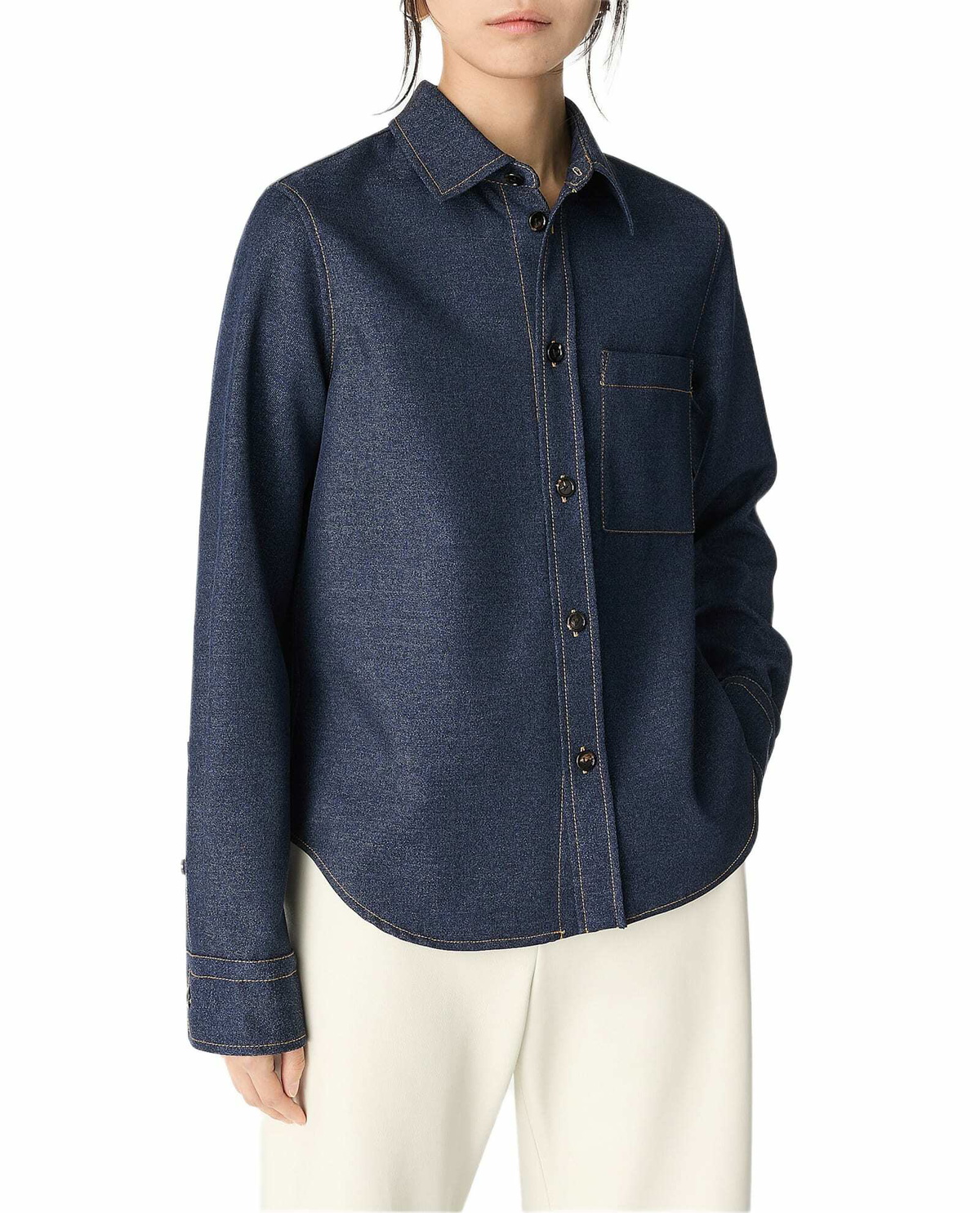 Tシャツ・カットソー BOTTEGA VENETA Pastel Light-Blue Satin Top Bottega Veneta Pastel Light-blue Satin Top for Women Online