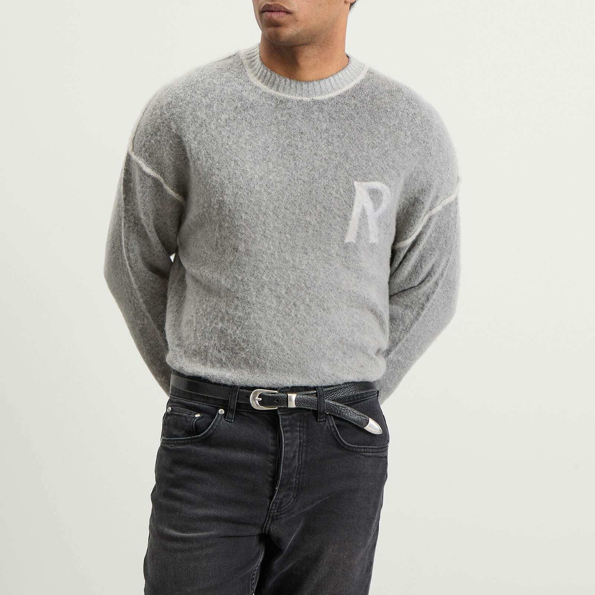 Represent Men's Lightweight Alpaca Knit Jumper