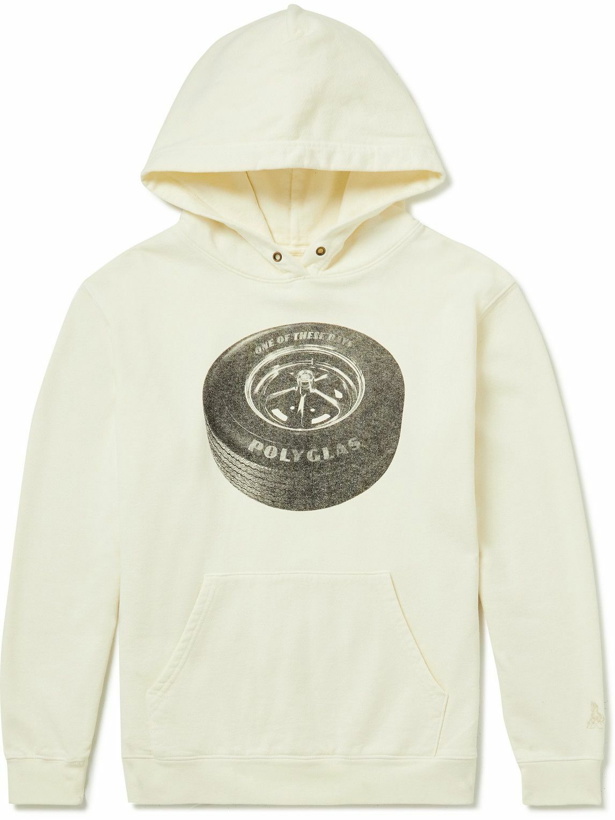 Photo: One Of These Days - Logo-Print Cotton-Jersey Hoodie - Neutrals