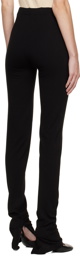 Atlein Black Vented Cuff Trousers