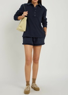 Citizens OF Humanity Viveene Turn-up Cotton Shorts Navy