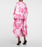 Emilia Wickstead Floral taffeta faille scarf
