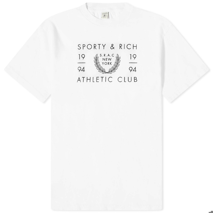 Photo: Sporty & Rich Men's SRAC T-Shirt in White