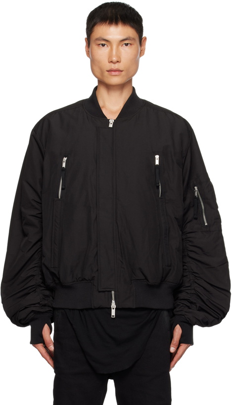 Photo: thom/krom Black M J 63 Bomber Jacket