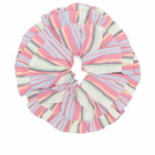 Damson Madder Women's Frill Edge Scrunchie in Pink 