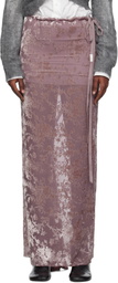 Ann Demeulemeester Pink Eveline Bias Maxi Skirt