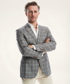 Brooks Brothers Men's Madison Relaxed-Fit Multi-Gingham Sport Coat | Grey