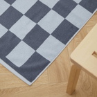 HAY Check Bath Mat in Steel Blue 