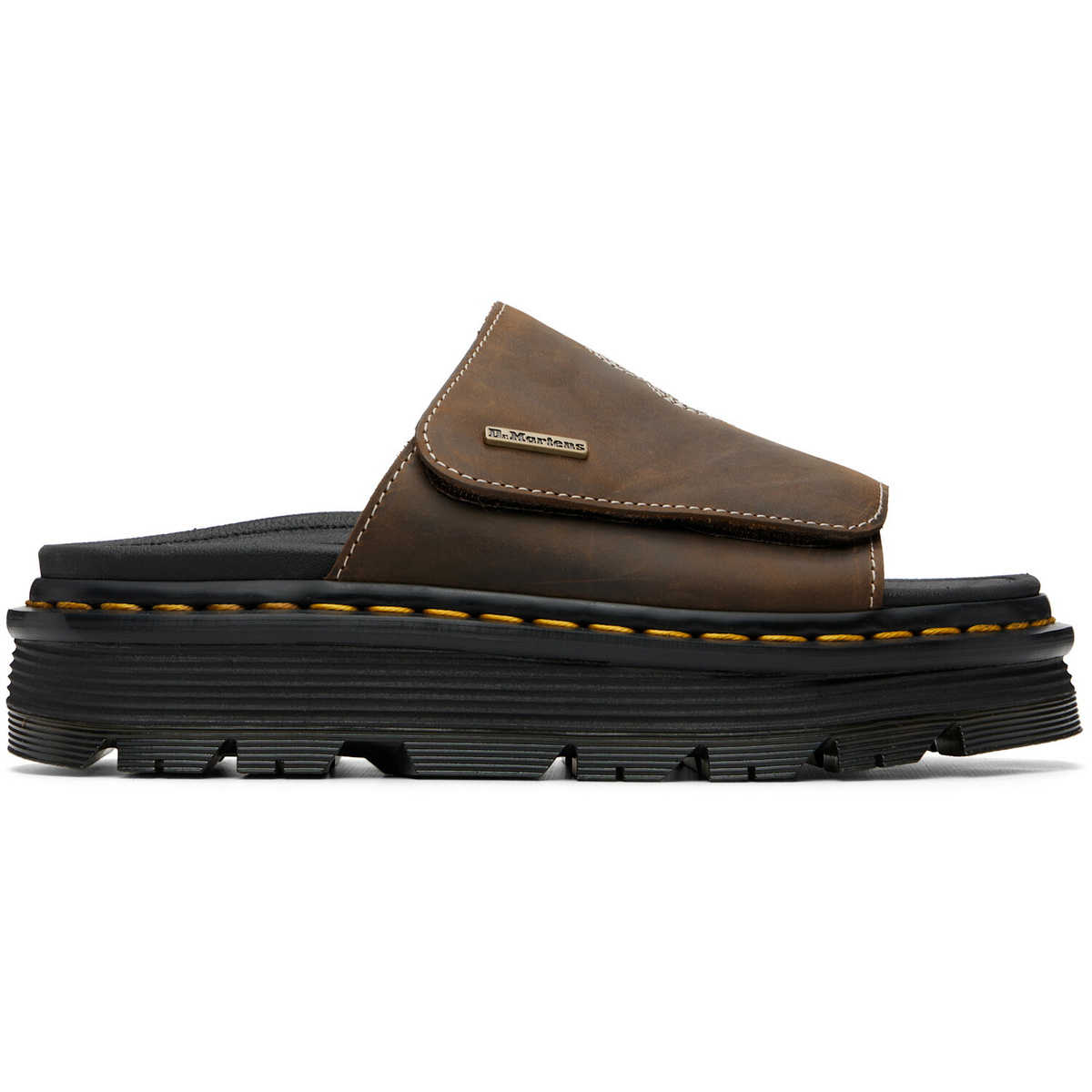 Dr. Martens Brown Zebzag Flower Sandals