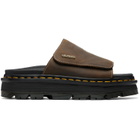 Dr. Martens Brown Zebzag Flower Sandals