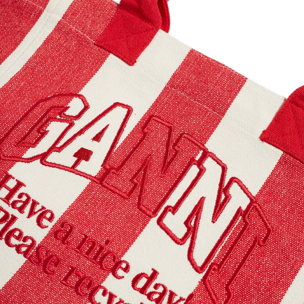 ★Ganni★ Small Easy Stripe Shopper Bag Cherry A5974396 MUSINSA | GANNI Small Easy Stripe Shopper Bag - Cherry