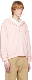Recto SSENSE Exclusive Pink Embroidered Hoodie