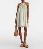 Stella McCartney Floral halterneck cotton poplin minidress