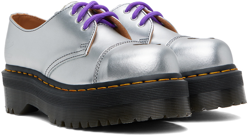 MadeMe Silver Dr. Martens Edition 1461 Quad Derbys