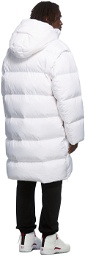 Off-White White Down Long Puffer Coat