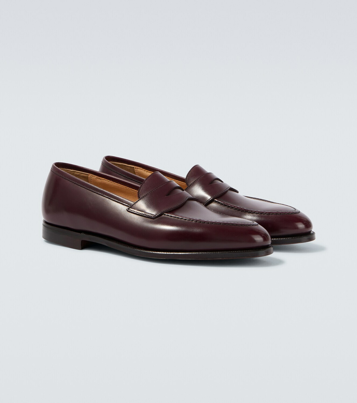 George Cleverley Bradley II leather penny loafers