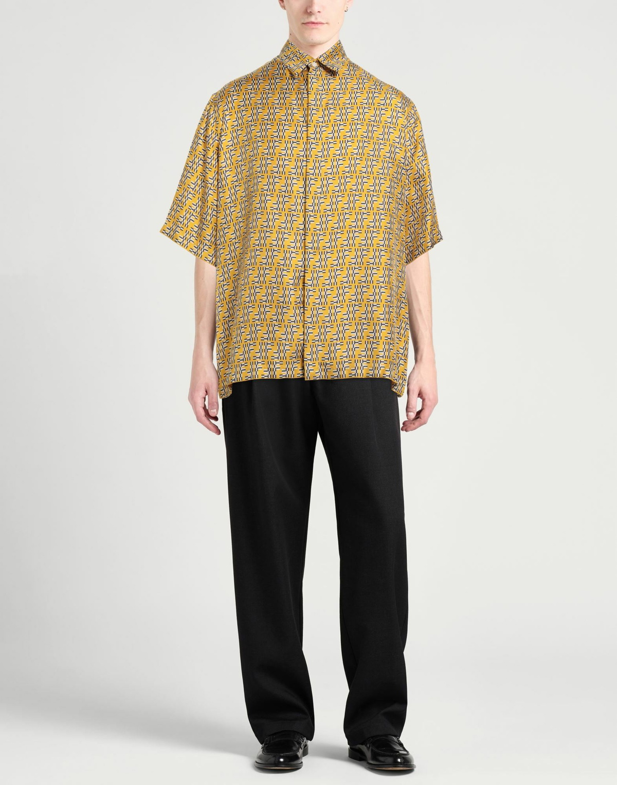 Fendi Mens Shirt in Mustard