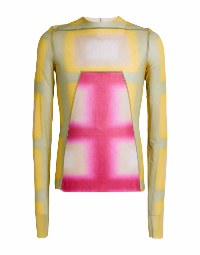 Photo: Rick Owens Mens T-shirt in Yellow